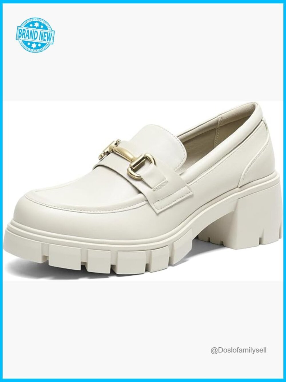 Chunky Platform Loafers Lug Sole Slip On Dress Shoes Trendy Y2K Fashion